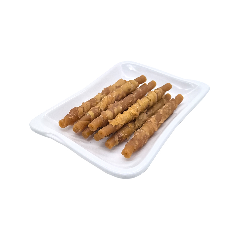 Friandises nettoyantes pour dents de chien au goût de poulet biologique 12 cm